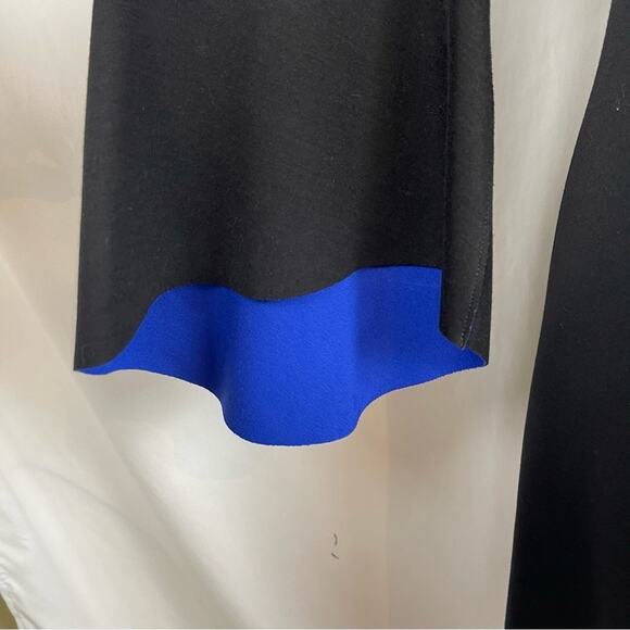 Bailey/44 Black With Electric Blue Bell Sleeves Party Event Dress NWOT Size XS - Picture 5 of 14